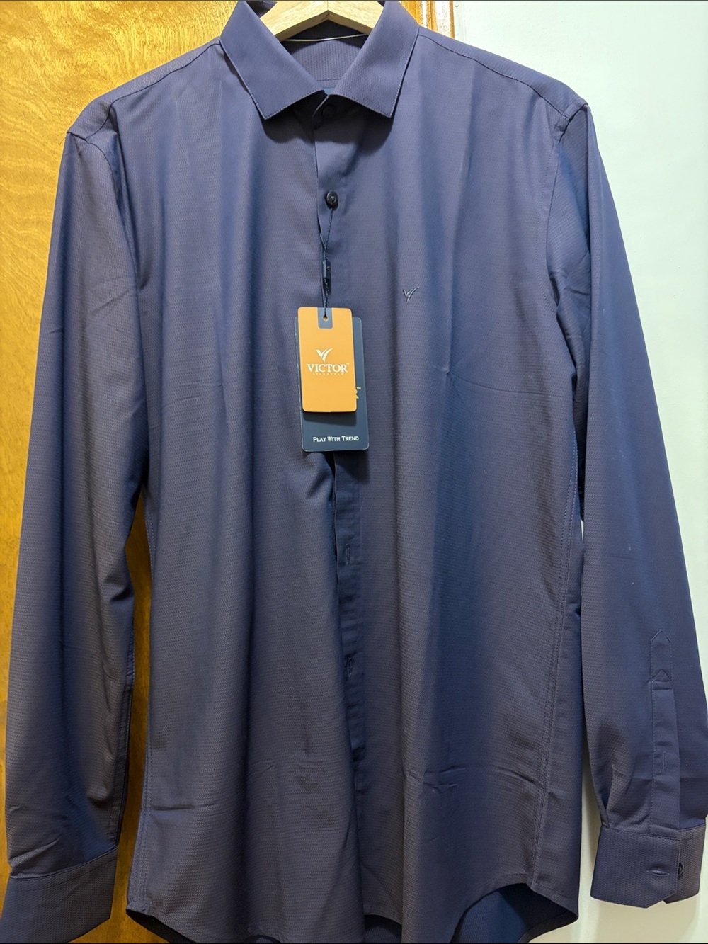 Men’s Long-Sleeve Dress Shirt - Navy